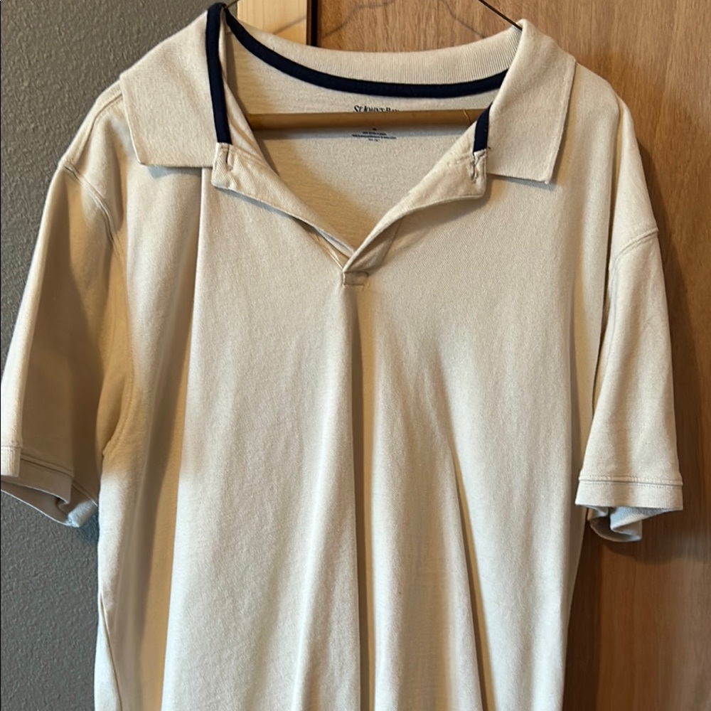 Men's Cream Polo Shirt